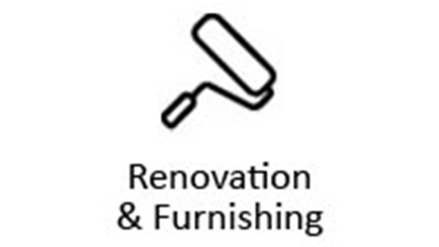 Renovation and furnishing icon