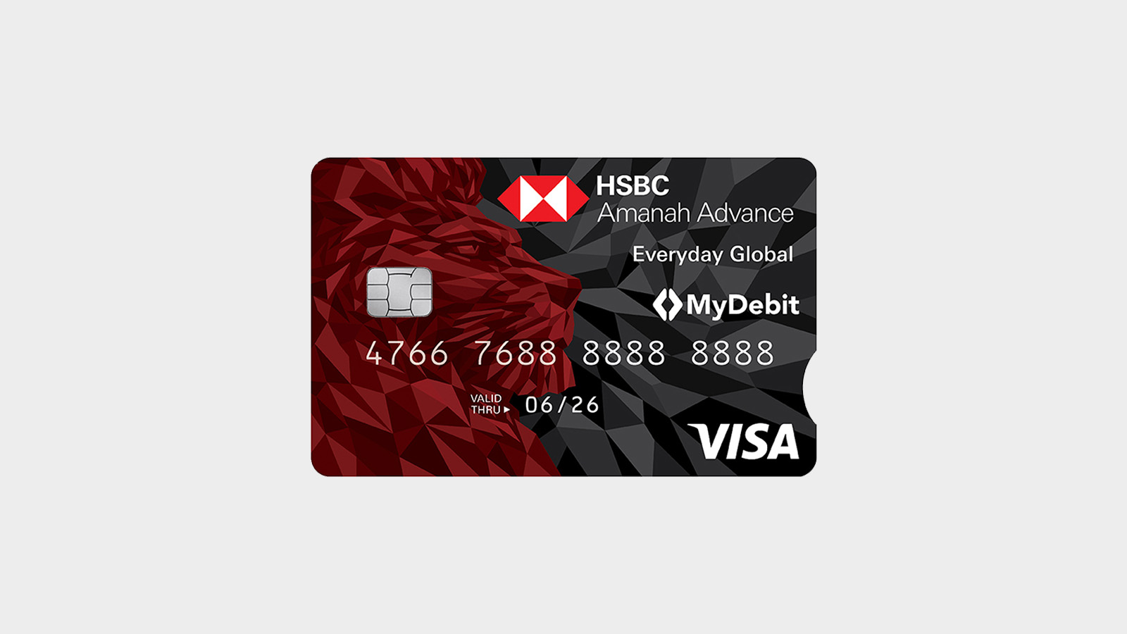 Advance Everyday Global Visa Debit Card face