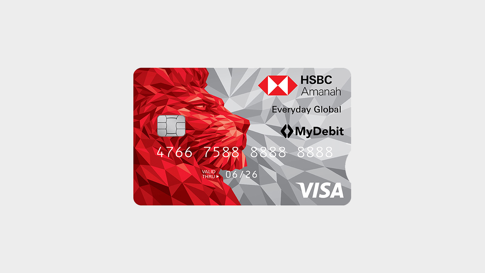 Mass Everyday Global Visa Debit Card face